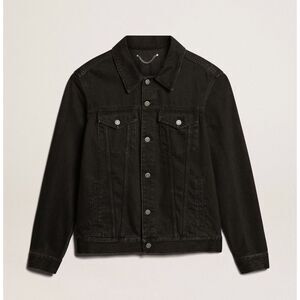 AUTHENTIC Golden Goose Mens Black One Wash Denim Jacket